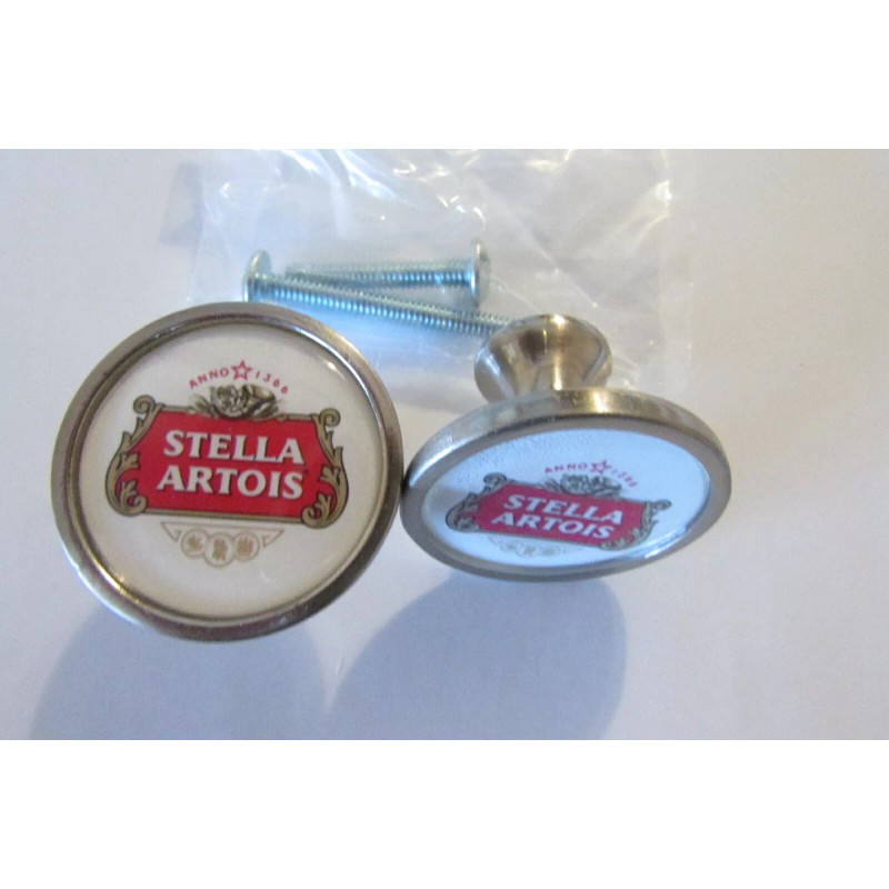 Stella Artois Beer Cabinet Knobs, Stella Artois Logo Cabinet Pull