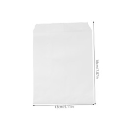 PACKOVE 100Pcs Grease Resistant Bags Disposable Snack Bags for Party Treats for Popcorn Hot Dogs and Fried Food Storage Snack Bags