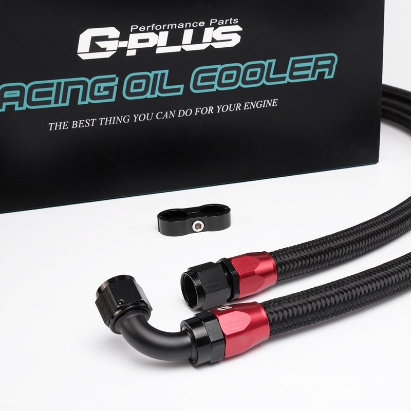 25 Row AN-10AN Universal Engine Transmission Oil Cooler + Filter