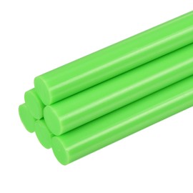 MECCANIXITY 6 Pcs Hot Melt Glue Gun Sticks, 9.8" x 0.4" Hot Glue Sticks Bulk with Most Mini Glue Guns for DIY Art Projects and Quick Home Repairs,Light Green