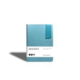 Zequenz Softcover Notebook - The Color B6 - 12.5 x 17.8 cm, Polka Dots, Turquoise, 100 Sheets, 80 gsm, Cream Paper, 360° Flat, Filler-Friendly