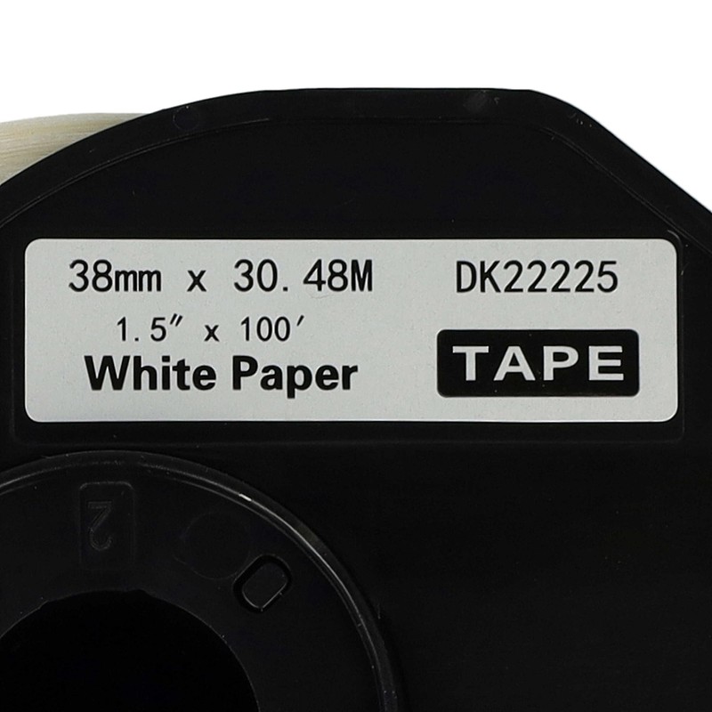vhbw 1 x Label Roll with Holder 38 mm x