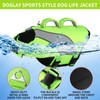Doglay Dog Life Vest, Dog Life Jacket with Double Rescue