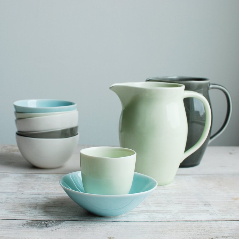 KINTO Atelier Tete Tea Cup, Pale Green, 7.1 fl oz