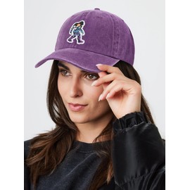 Bigfoot Sasquatch Gifts for Men Women - Unisex Bigfoot Hat Great Outdoor Cap for Wilderness Exploration Hunting Hiking - Early Morning Purple