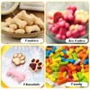 6PCS Silicone Molds Puppy Dog Paw and Bone, Elegant Chocolate