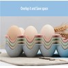 Pack of 4 Egg Containers, Plastic Egg Containers, Stackable Fridge