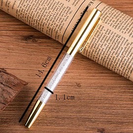 Ballpoint Pen Bling Metal Ballpoint Pens Crystals Diamonds Rhinestones Pen Pretty Shiny, Black Ink