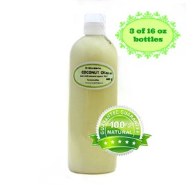 Dr Adorable - 48 oz - Coconut Oil 76 Degree - 100% Pure Natural Organic Cold Pressed (3 of 16 oz)