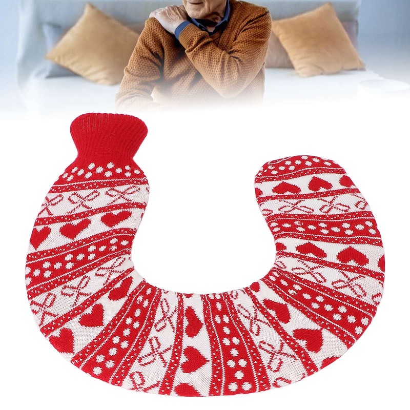 1L U Shaped Hot Water Bag Portable Neck Shoulder Warmer