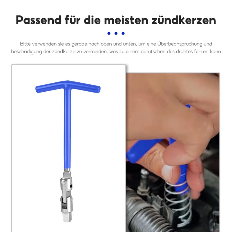 MQWDGJ Universal Spark Plug Wrench, 16 mm/18 mm/21 mm Spark