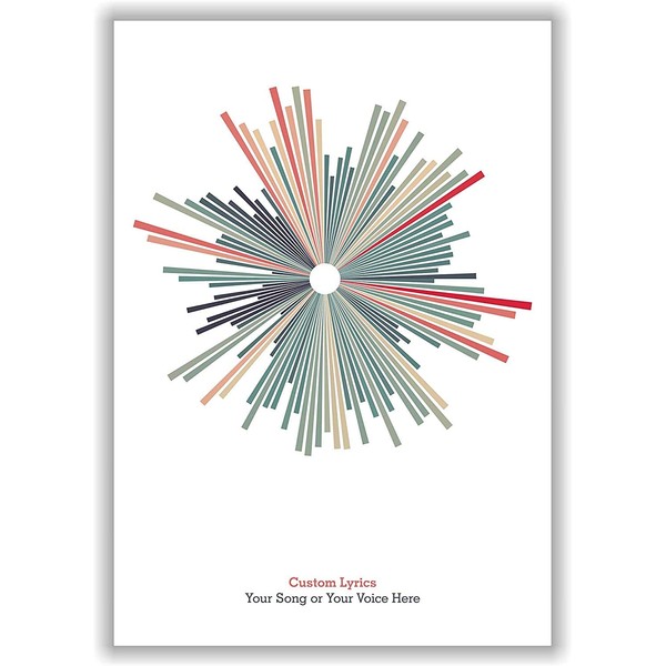 LAB NO 4 Custom Song Soundwave Poster, Personalized Voice Poster,