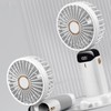 Folding Fan USB Digital Display Handheld Ergonomic Handle ABS PC