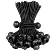 Bungee Cord, Ball Stop, Tent Tension Cord, Black, Diameter 1.0