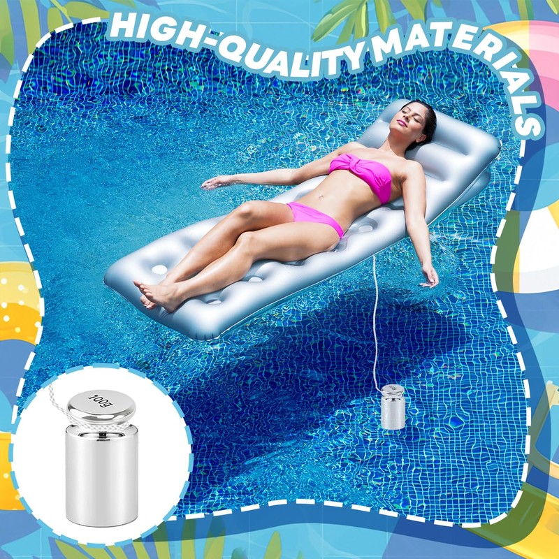 MXOYOXM 2 Pcs Pool Float Anchor Set,Pool Weights Small Float