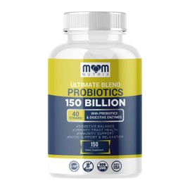 Probiotics 150 Billion CFU - 40 Strain Probiotics for Women, Men and Adults - Shelf Stable Probiotic with Organic Prebiotic - Acidophilus Probiotic - 150 Capsules - Made in USA