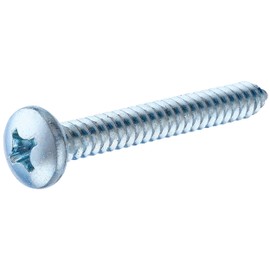 Hillman 80101 12X2 SHT Metal Screw, Zinc