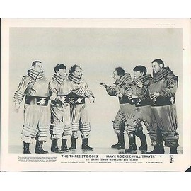 Have Rocket Will Travel Original British Lobby Card The Three Stooges Classic