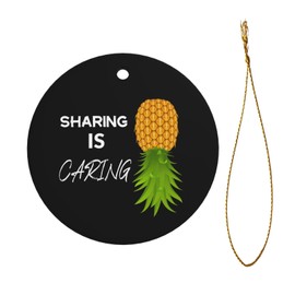 Upside Down Pineapple Funny Swinger Christmas Ornaments Xmas Tree Hanging Accessories for Party Holiday Restaurant Home Decoration