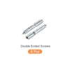 sourcing map Double Ended Screws (M10x50mm) 8pcs, Hanger Bolts Carbon