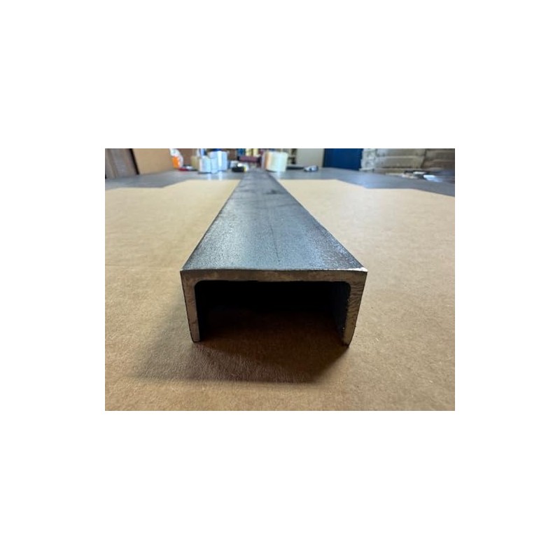 A36 Mild Steel Channel, 1/8" Thick x 1" x 2",