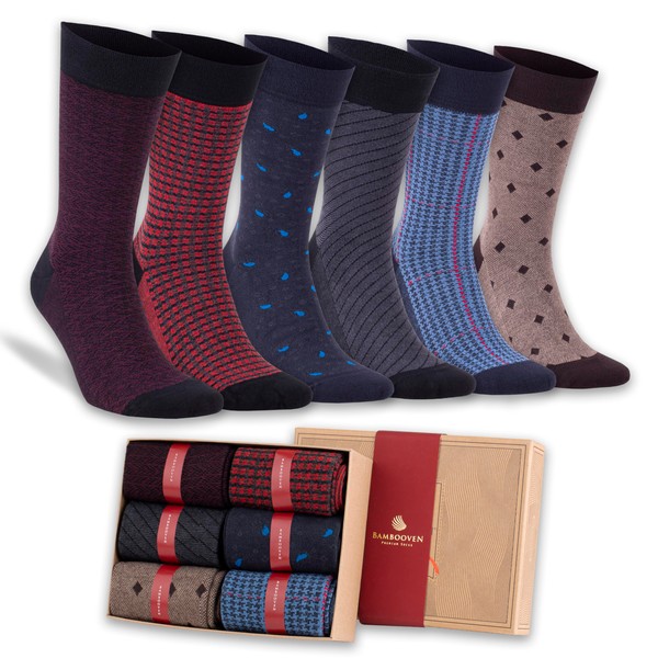 BAMBOOVEN Men’s Dress and Trouser Socks –Rayon Made From Bamboo,