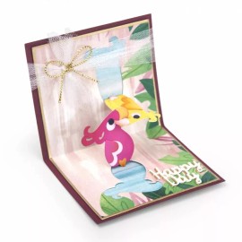 Sizzix Love Birds 3-D Mini Card Sizzix Thinlits Thin Metal Die Set 663199 NEW!