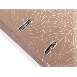 InterDRUK Arch File A4 75 mm - Metallic Design - Rose Gold Monstera