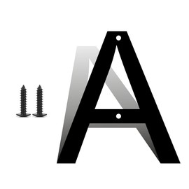 5 Inch Stainless Steel House Numbers, Metal Address Numbers and Letters, Black Door Mailbox Number, House Address Letter and Number for Office Home Farm Outside (Alloy number A)