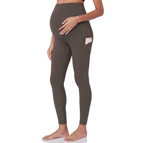 POSHDIVAH Women's Maternity Workout Leggings Over The Belly Pregnancy Yoga