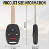 Vurkcy Key Fob Replacement for 2003-2007 Honda Accord Car Keyless