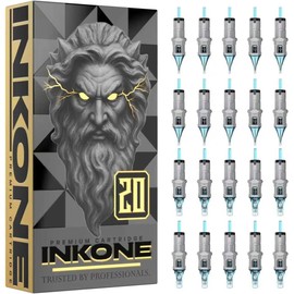 INKONE Cartuchos de Agujas para Tatuar 20 unidades surtidas, para principiantes y artistas