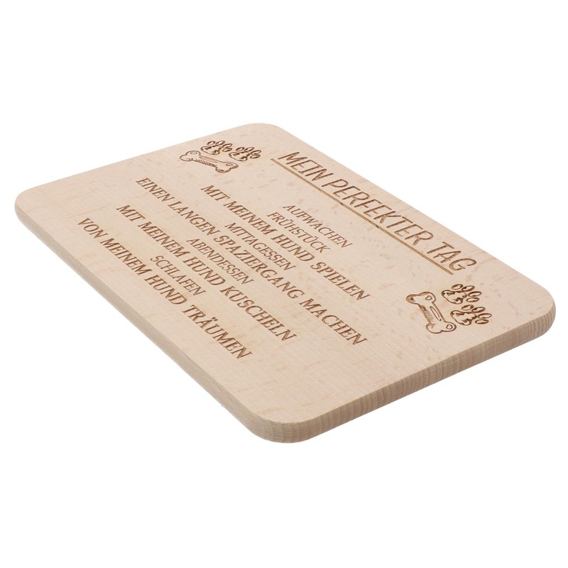 Spruchreif Breakfast Board Dog Bread Board with Engraving, Gifts for