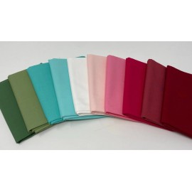 Riley Blake Bella Palette Riley Blake Curated Confetti Cotton Solid FQ Quilt Fabric Bundle