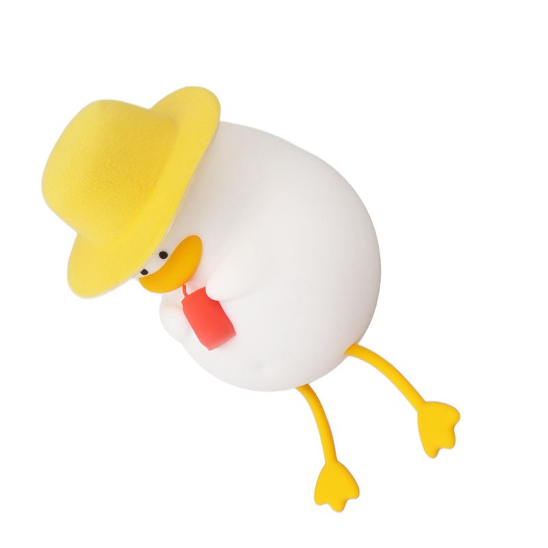 Cute Duck Night Light Warm Light RGB USB Charging Silicone
