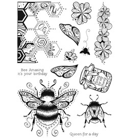 Creative Expressions Designs by Dora Bee Amazing 6 in x 8 in Clear Stamp Set