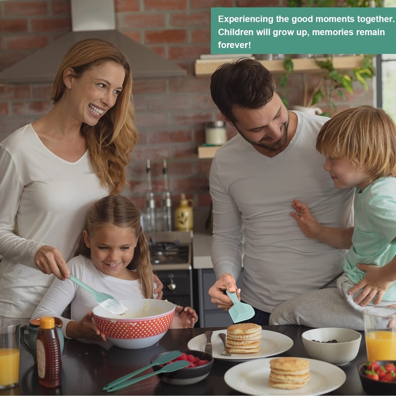 Silicone Spatula Set, Premium Spatulas Silicone Heat Resistant 2 Small