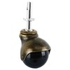 DasMarine 4-Pack 2-inch Antique Copper Ball Caster with 5/16" x