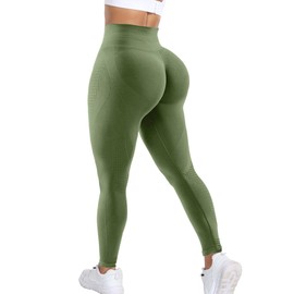 ASERAY Scrunch Butt Lifting Leggings for Women Amplify Contour Seamless Leggings High Waisted Workout Gym Leggings Yoga Pants