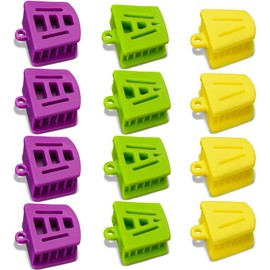 Chengu Dental Bite Blocks Mouth Props Silicone Dental Bite Blocks Multi Size Mouth Opener for Child Kids Adults Teeth Clenching, Large, Medium and Small(12 Pcs)