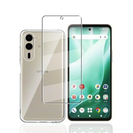 [1 Glass Film + 1 TPU Soft Shell] Arrows We2 Plus F-51E M06 Film LCD Protection Film for Arrows We2 Plus F-51E M06 Tempered Glass 9H Hardness High Transmittance Bubble Zero Fingerprint Shatterproof