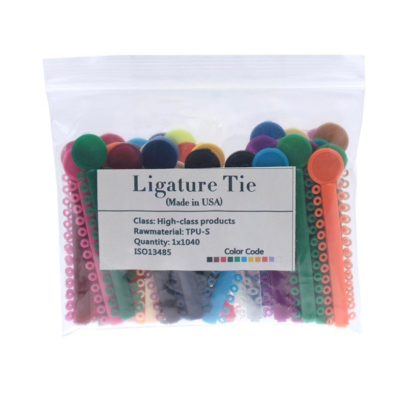 RUCYAI 1040Pcs Dental Orthodontic Braces Ligature Ties Elastic Rubber Bands