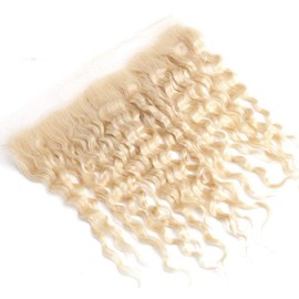 613 Honey Blonde Deep Wave Human Hair 13x4 Lace Frontal