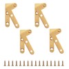 INCREWAY Rotatable Door Hinges, 4Pcs 360 Degree Adjustable Pivot Hinge