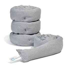 PIG Dryer-Safe Reusable Water Absorbent Sock | 4 Pack | 3" W x 38" L | Absorbs Up to 34 oz per Sock | Gray | PM50673