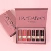 Set De 6 Lápices Labiales Mate, Colores Naturales Fáciles De