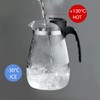 CNGLASS Glass Teapot with Removable Infuser,25oz Clear Tea Kettle with