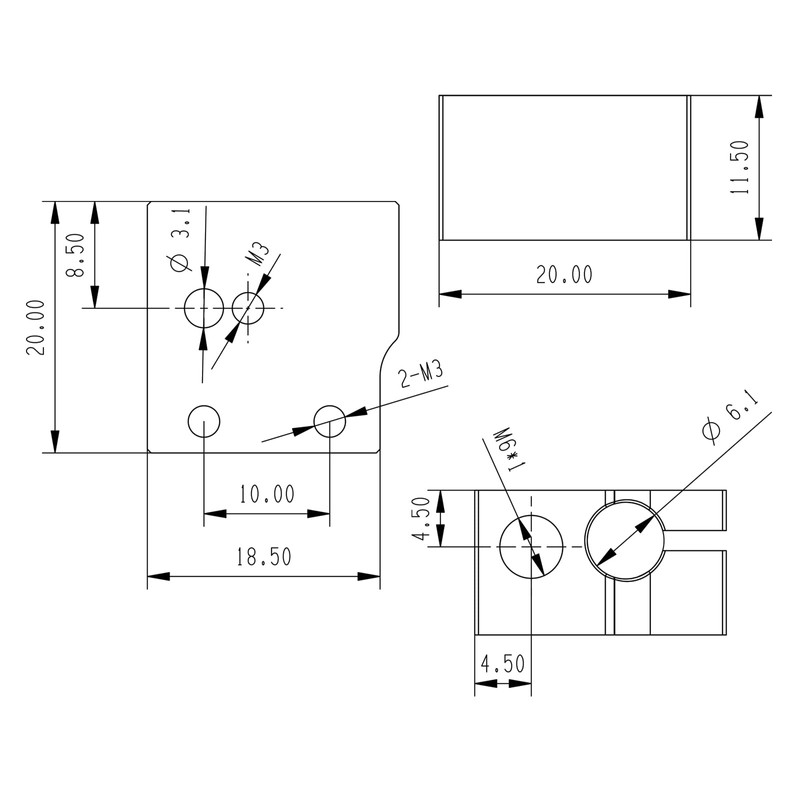 Upgrade High Temperature Plated Copper Volcano Heater Block Compatible with