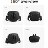 Large Leather Fanny Pack Crossbody Sling Bags With bum bags