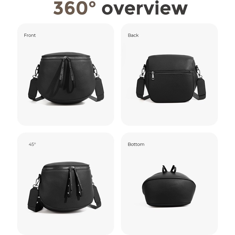 Large Leather Fanny Pack Crossbody Sling Bags With bum bags